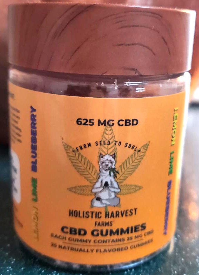 25 mg gummies, 0% THC